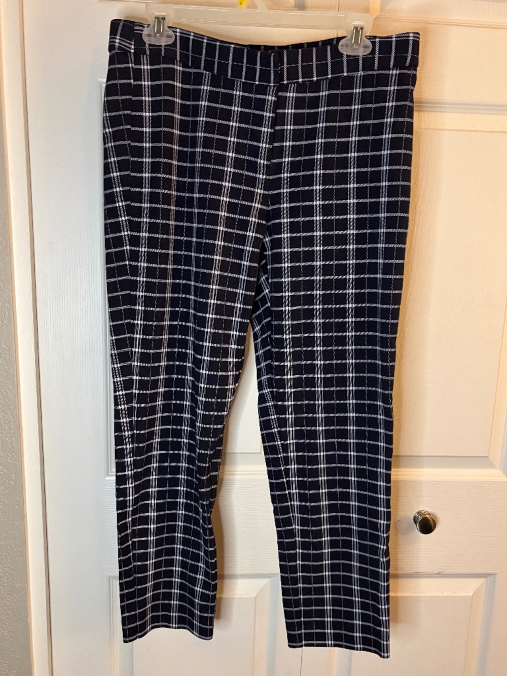Amanda & Chelsea Navy Plaid Pants 10